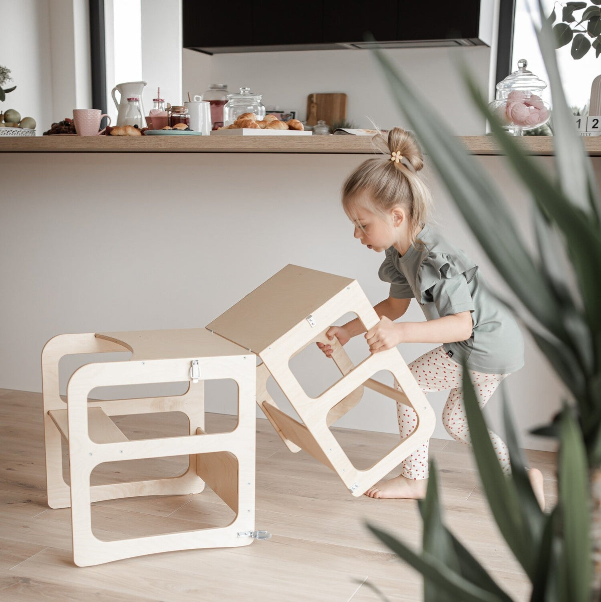 2in1 Kitchen Tower / Table & Chair - TRIKIDO