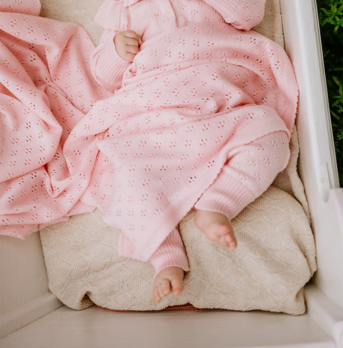LOVE Gift Set For Baby - Blanket, Romper and Bonnet - TRIKIDO