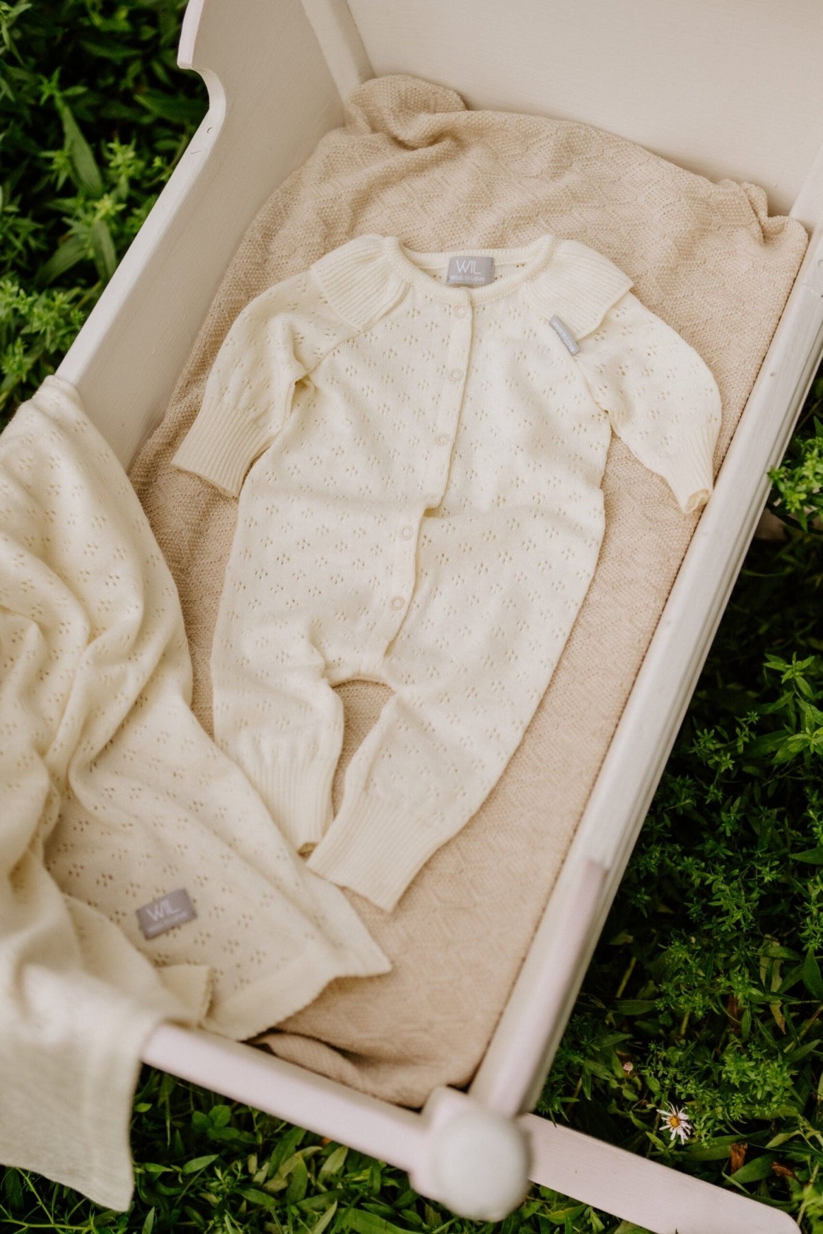 LOVE Gift Set For Baby - Blanket, Romper and Bonnet - TRIKIDO