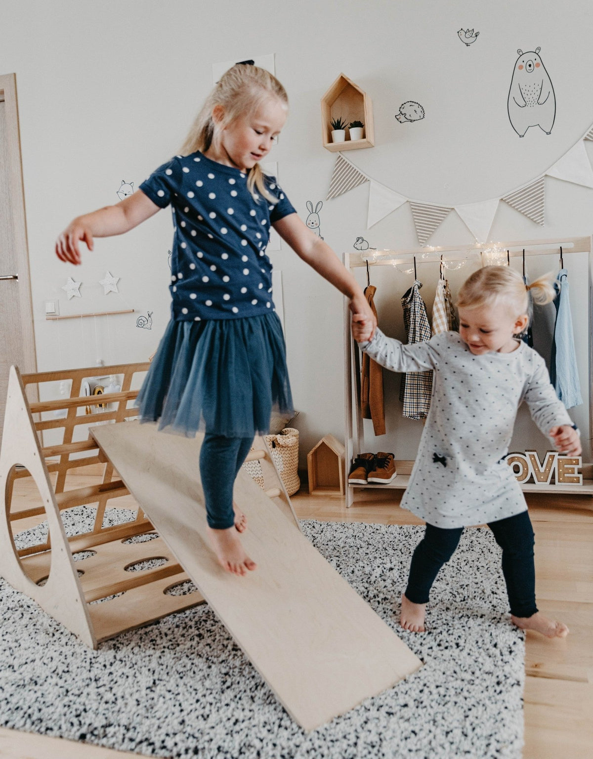 Montessori 3-Angle Climber With Ramp - TRIKIDO