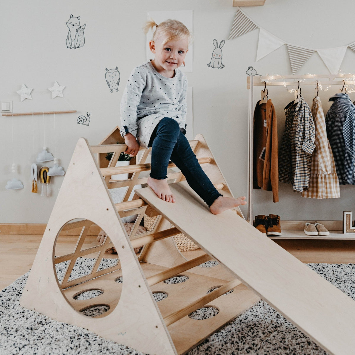 Montessori 3-Angle Climber With Ramp - TRIKIDO