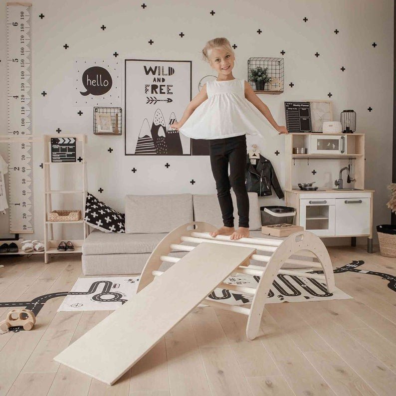 Montessori Climbing Arch With Ramp - TRIKIDO
