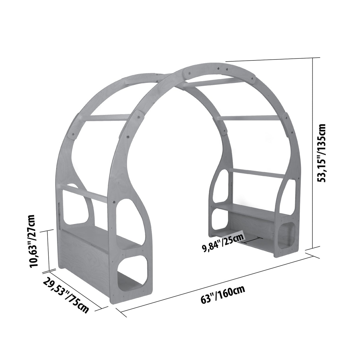 Montessori Play Stand/Toy Shelf For Kids - TRIKIDO