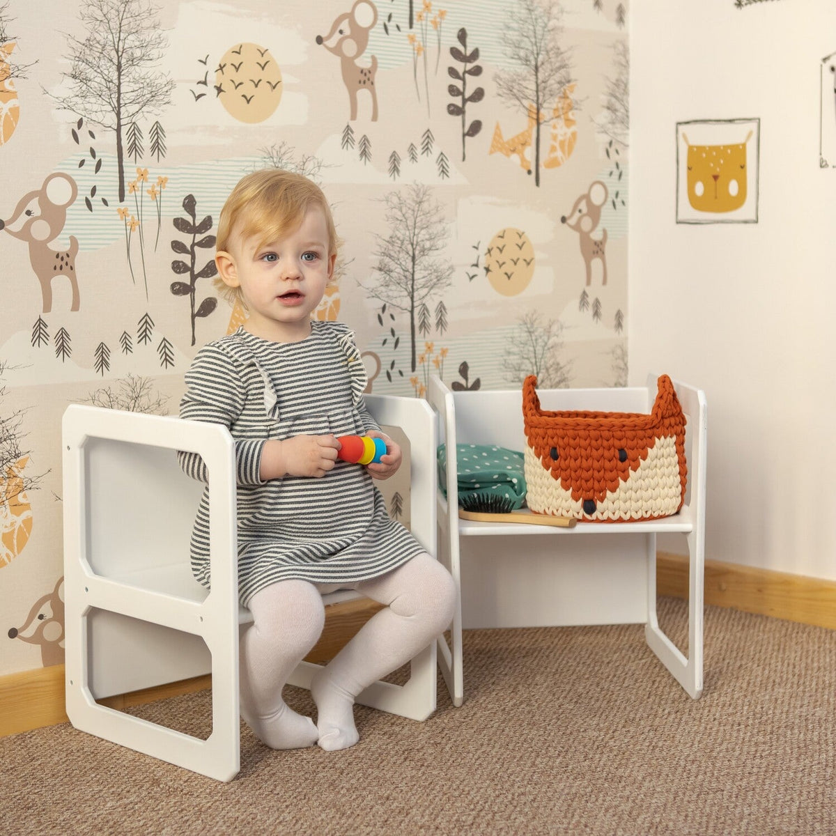 Montessori Weaning Table and Chair Set - with 2 Chairs - TRIKIDO