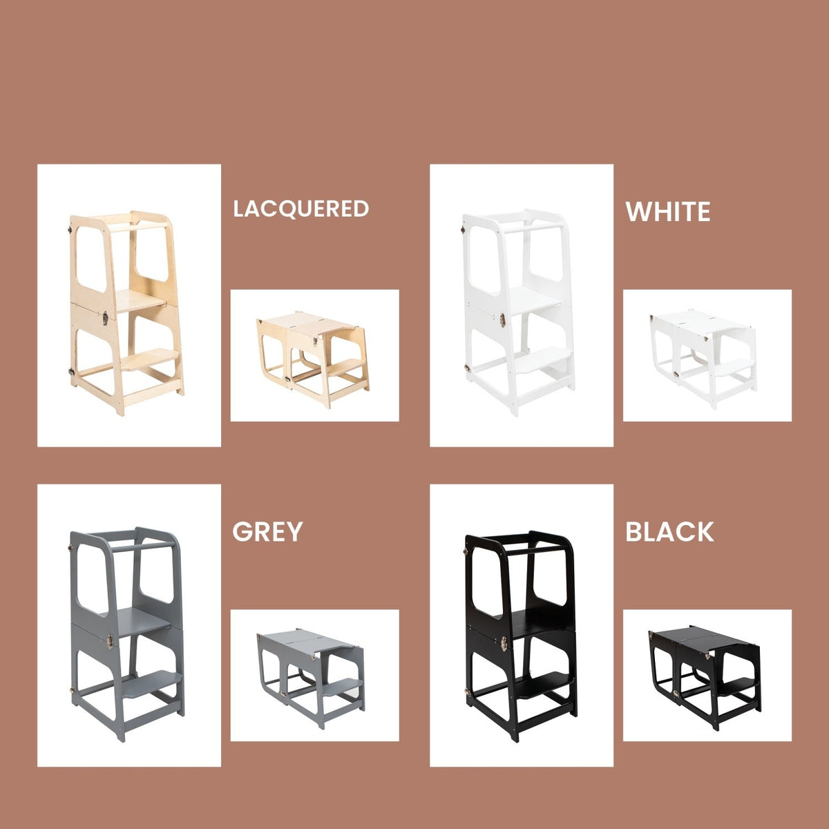 Transformable Kitchen Tower / Table & Chair - TRIKIDO