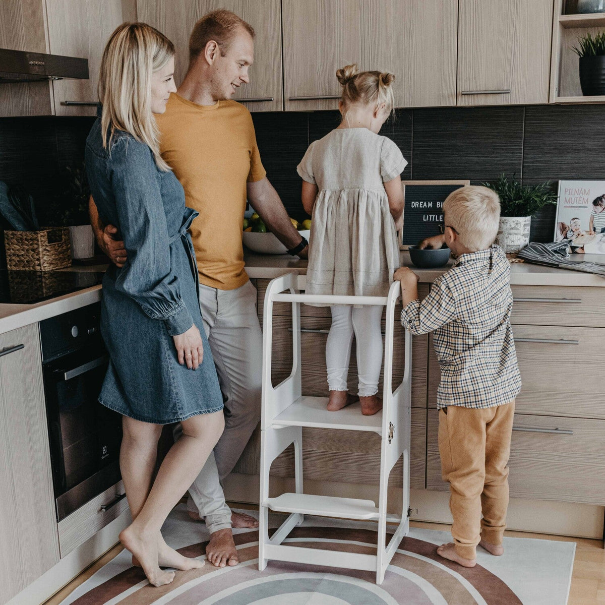 Transformable Kitchen Tower / Table & Chair - TRIKIDO